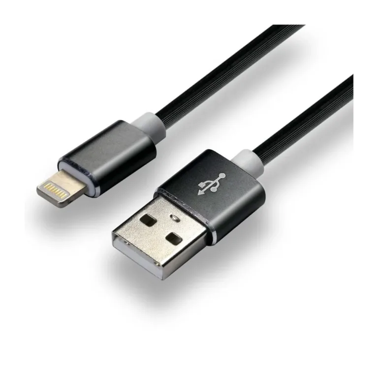 everActive CBS-1IB 1m must silikoonist USB-A – Lightning 2,4A kiirlaadimise ümmargune kaabel