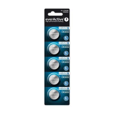 everActive CR20325BL 5 tk CR2032 nööppatarei 3V, 20 × 3,2 mm ühekordseks kasutamiseks