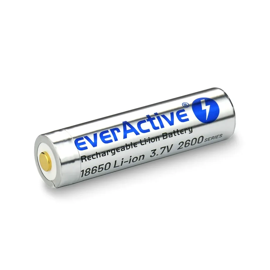 everActive EV18650-26M 3.7V 2600mAh Li-Ion laetav aku micro-USB laadimise ja kaitsega, 18×70,2mm, plastkarbis – 2