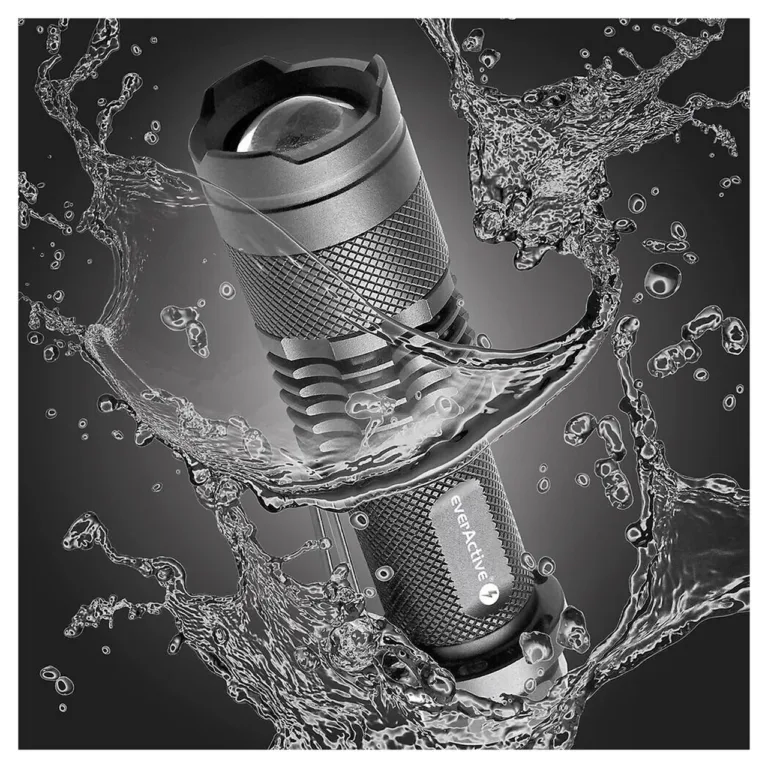 everActive FL-180 Bullet 200 lm IPX4 must alumiiniumist LED-taskulamp, 94 mm, 2,6 cm pea