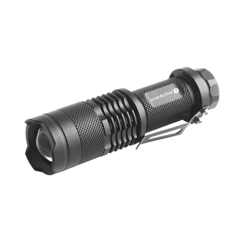 everActive FL-180 Bullet 200 lm IPX4 must alumiiniumist LED-taskulamp, 94 mm, 2,6 cm pea