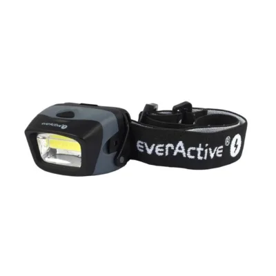 everActive HL-150 3W 150lm IPX4 plastikust LED-pealamp 3xAAA valge/punane