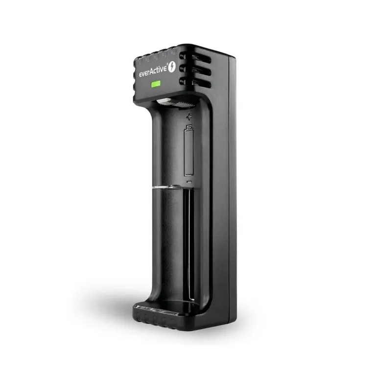 everActive LC-100 li-ion akulaadija 1 akule, 5V microUSB, AA/AAA/18650, must