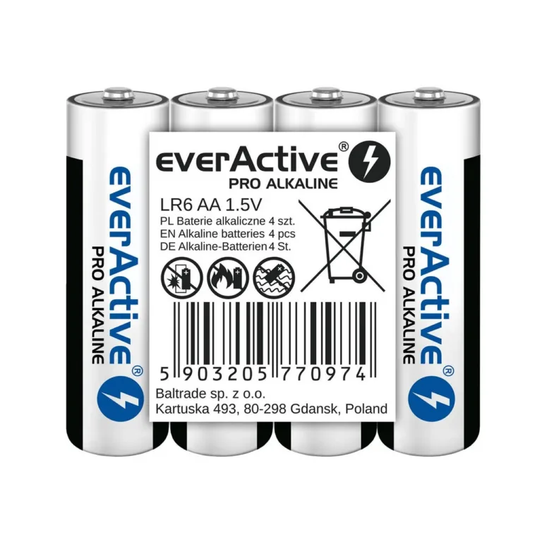 everActive LR6PRO4T 4x AA 3000mAh 1.5V leelispatareid, 10-aastane säilivusaeg