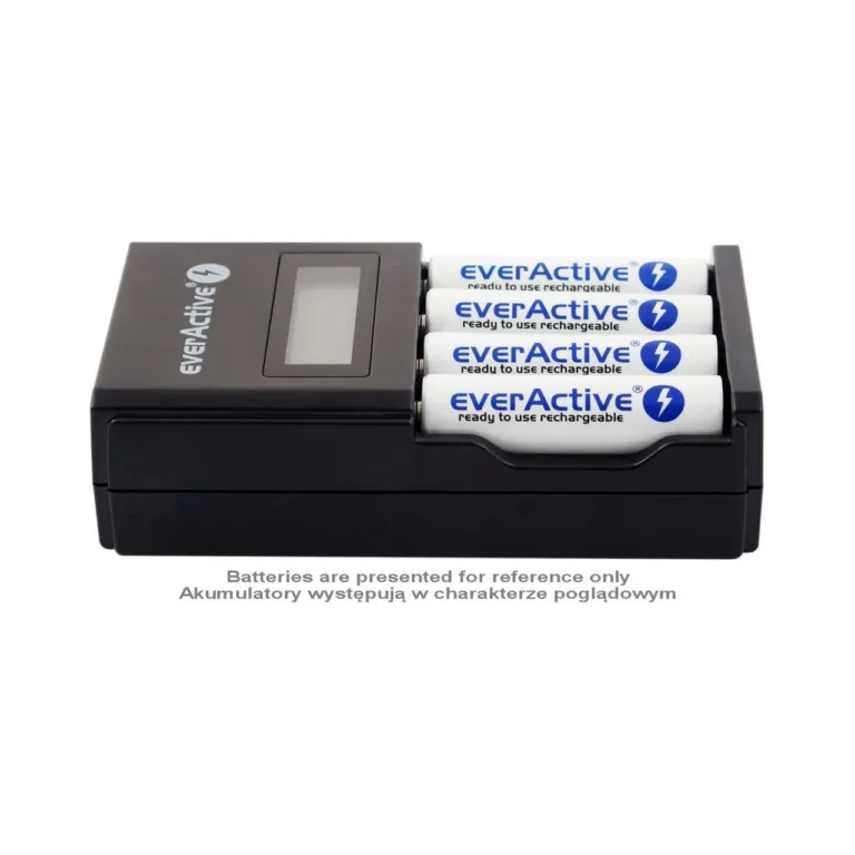 everActive NC-450 Black Edition 4x AA/AAA akulaadija, 68 mm lai, must, vooluvõrku