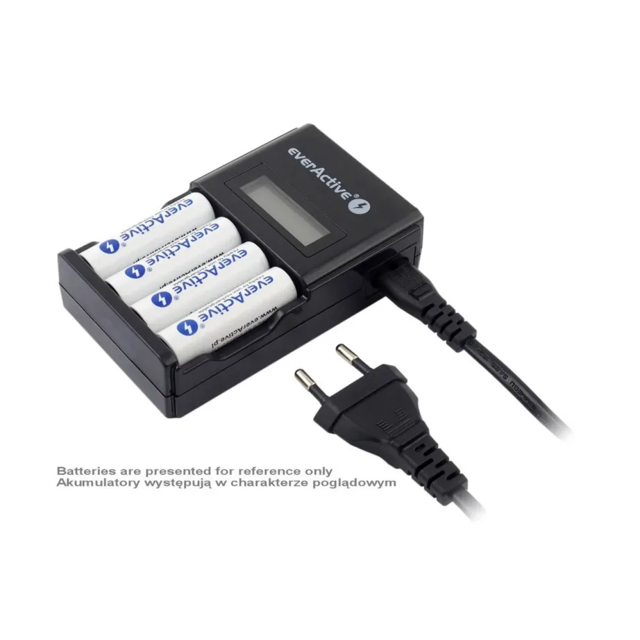 everActive NC-450 Black Edition 4x AA/AAA akulaadija, 68 mm lai, must, vooluvõrku – 8