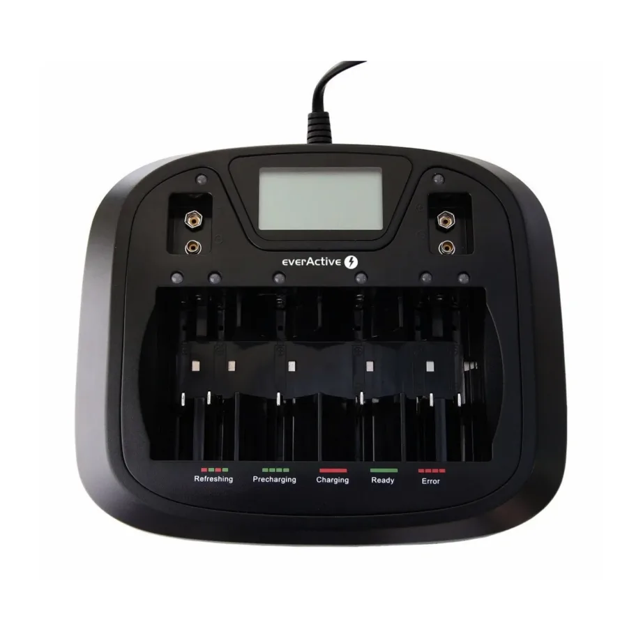 everActive NC-900U must universaalne akulaadija 6 A/AA/AAA/C/D aku jaoks, majapidamises kasutamiseks – 3
