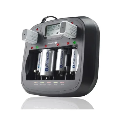 everActive NC-900U must universaalne akulaadija 6 A/AA/AAA/C/D aku jaoks, majapidamises kasutamiseks