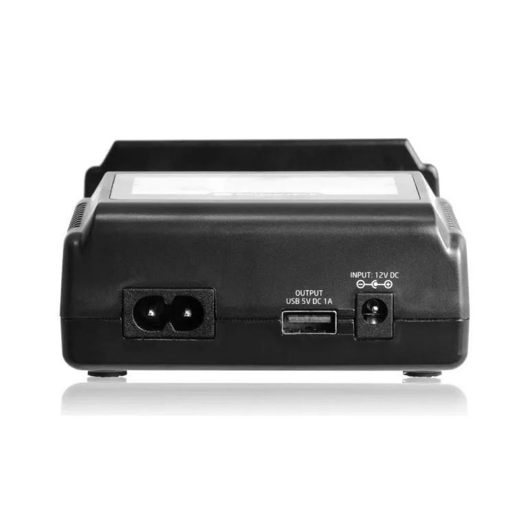 everActive UC-4000 must 4-pesaline Li-Ion AA/AAA/C/D akulaadija, 100–240 V sisend, toiteadapteriga