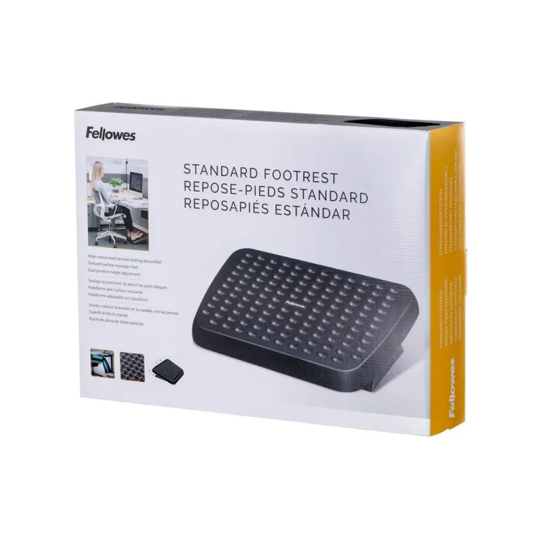 Fellowes 48121-70 must reguleeritav ergonoomiline jalatugi kontorisse 448x330x74 mm