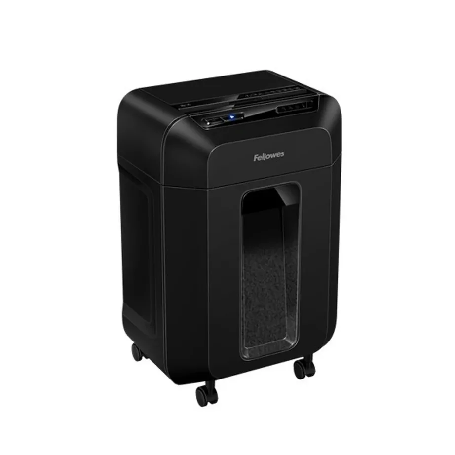 Fellowes Automax 80M 22 cm P-4, 80-lehe osakesteks lõikav paberihunt, 17L, must, ratastel, mudel 4621501 – 2