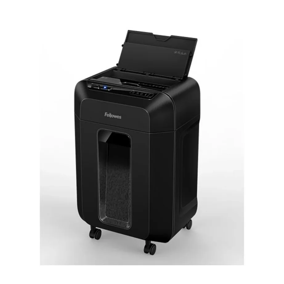 Fellowes Automax 80M 22 cm P-4, 80-lehe osakesteks lõikav paberihunt, 17L, must, ratastel, mudel 4621501 – 3