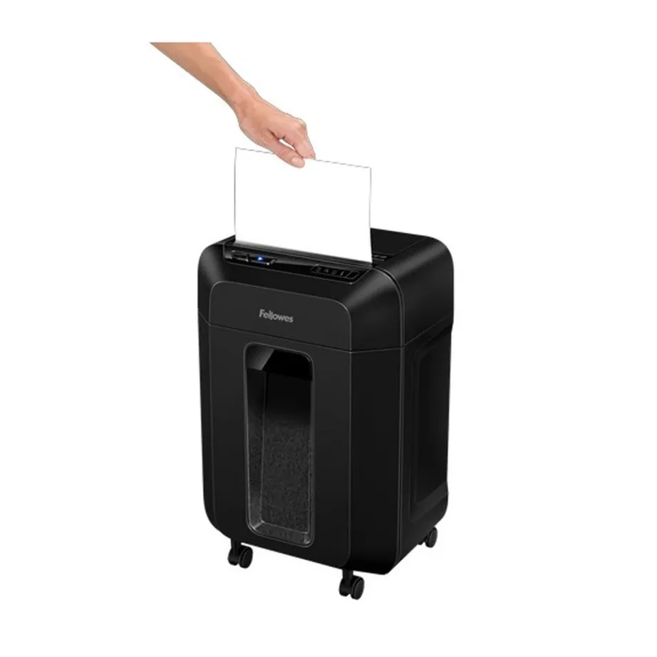 Fellowes AutoMax 90M 4×12 mm mikrolõikega A4 paberi- ja kaardihunt, 90-lehe mahuga, must, mudel 4633601 – 3