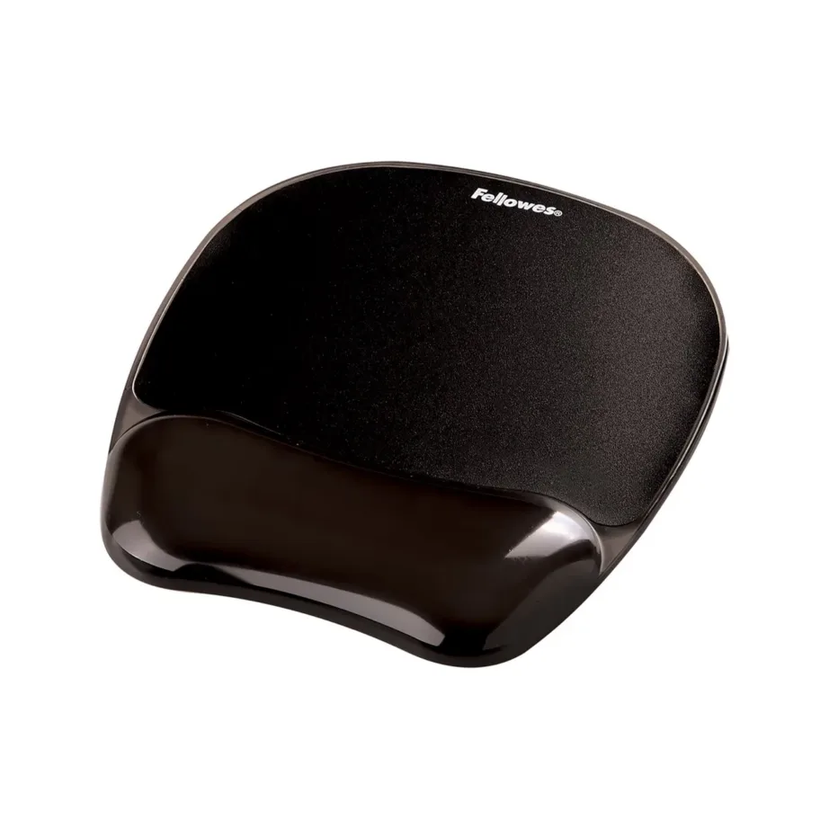 Fellowes CRYSTAL 230×202 mm must geeliga hiire- ja randmetugi (9112101) – 2