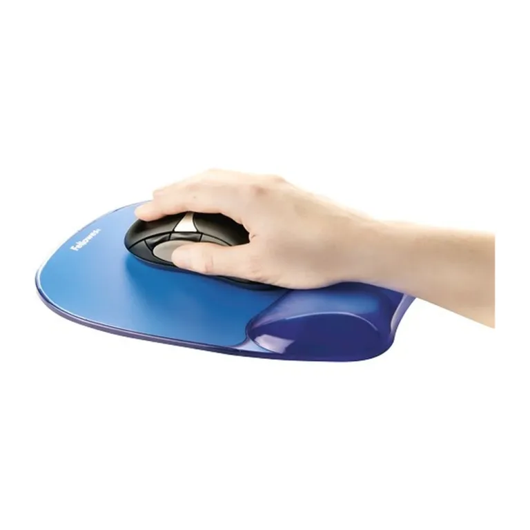 Fellowes CRYSTAL 9114120 sinine geeliga hiirepadi randmetoega