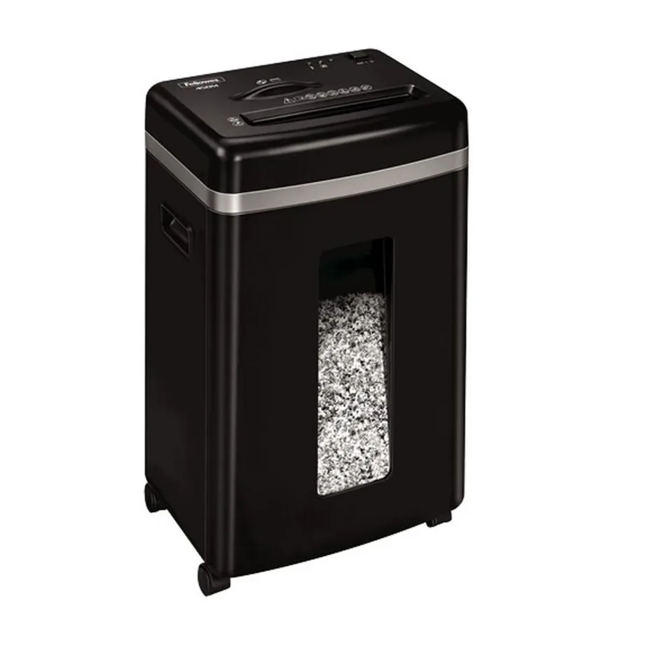 Fellowes Powershred 450M 4074101 must mikro-lõikega paberi- ja CD-hävitaja, 22L, 9 lehte, 2×12 mm – 2