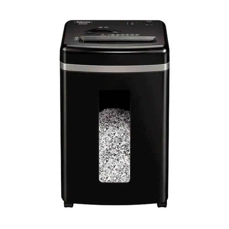 Fellowes Powershred 450M 4074101 must mikro-lõikega paberi- ja CD-hävitaja, 22L, 9 lehte, 2x12 mm
