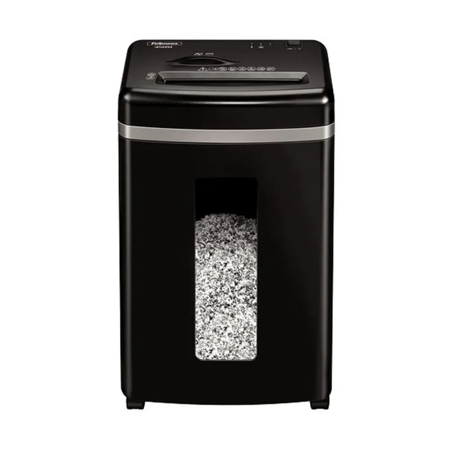 Fellowes Powershred 450M 4074101 must mikro-lõikega paberi- ja CD-hävitaja, 22L, 9 lehte, 2×12 mm – 4