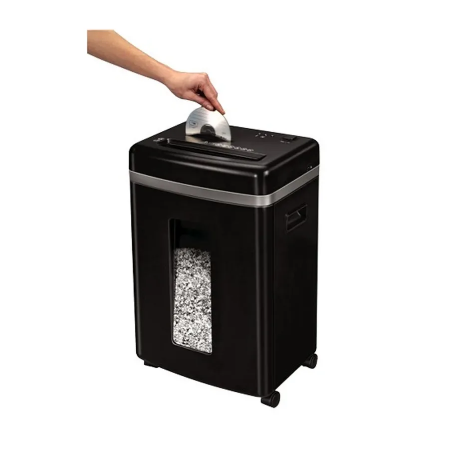 Fellowes Powershred 450M 4074101 must mikro-lõikega paberi- ja CD-hävitaja, 22L, 9 lehte, 2×12 mm – 5