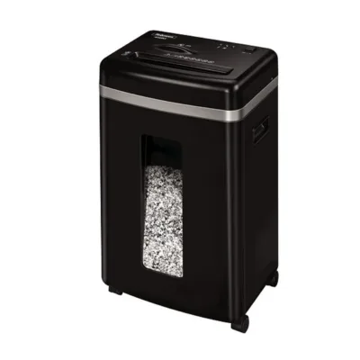 Fellowes Powershred 450M 4074101 must mikro-lõikega paberi- ja CD-hävitaja, 22L, 9 lehte, 2x12 mm