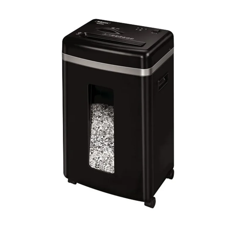Fellowes Powershred 450M 4074101 must mikro-lõikega paberi- ja CD-hävitaja, 22L, 9 lehte, 2x12 mm