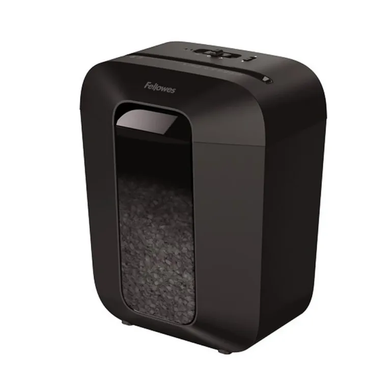 Fellowes Powershred LX41 4300701 8-leheline must mikrohävitus paberipurusti, 17L vaateaknaga, P-4, klambrite ja kaartide hävitamiseks