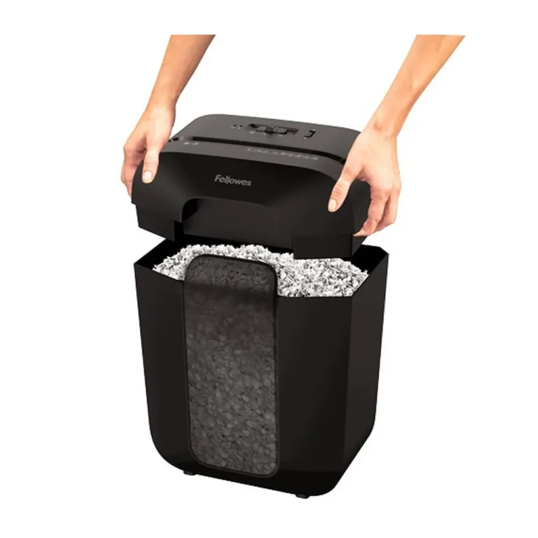 Fellowes Powershred LX41 4300701 8-leheline must mikrohävitus paberipurusti, 17L vaateaknaga, P-4, klambrite ja kaartide hävitamiseks