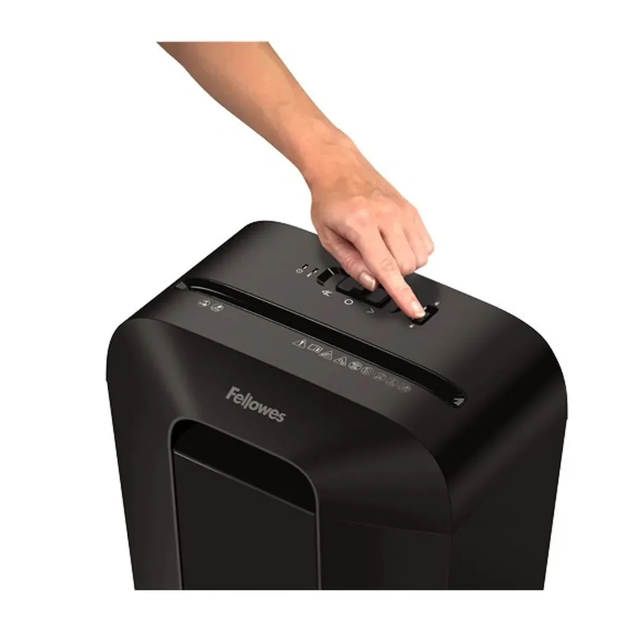 Fellowes Powershred LX41 4300701 8-leheline must mikrohävitus paberipurusti, 17L vaateaknaga, P-4, klambrite ja kaartide hävitamiseks – 5
