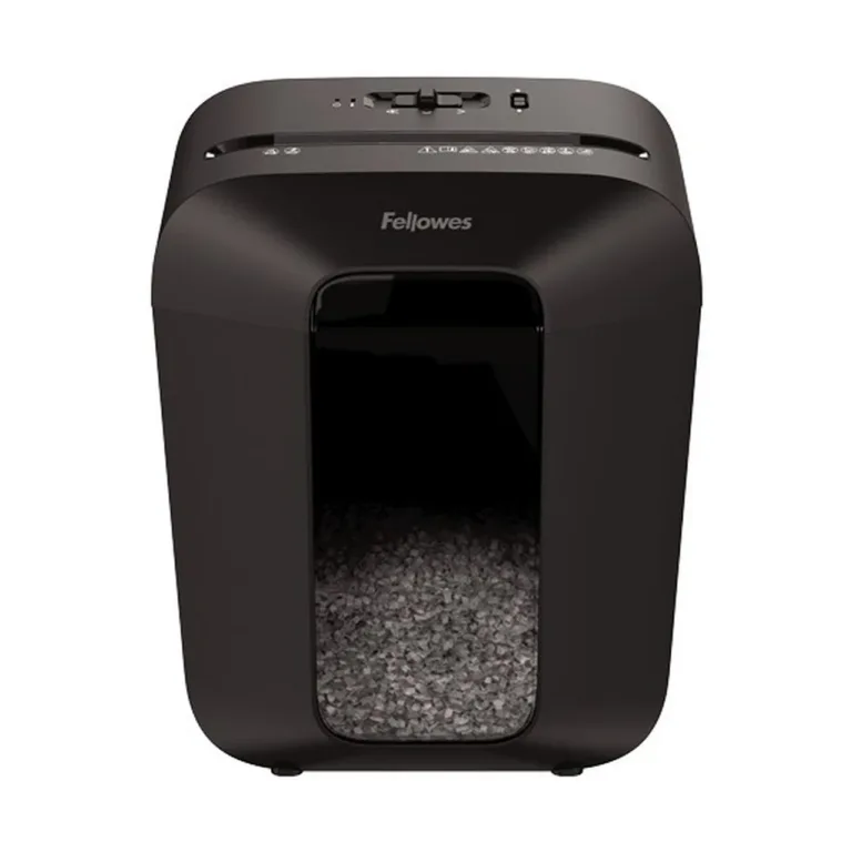 Fellowes Powershred LX41 4300701 8-leheline must mikrohävitus paberipurusti, 17L vaateaknaga, P-4, klambrite ja kaartide hävitamiseks