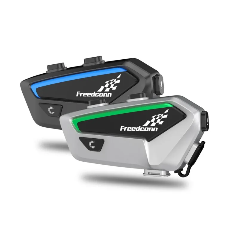 FreedConn FX must IP67 Bluetooth 5.0 mootorratta intercom FM-raadio ja 2000 m ulatusega, 30 h aku