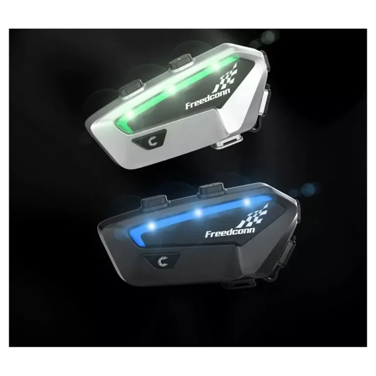 FreedConn FX must IP67 Bluetooth 5.0 mootorratta intercom FM-raadio ja 2000 m ulatusega, 30 h aku