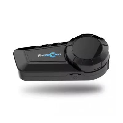 FreedConn KY-PRO SINGLE 1000 m Bluetooth 5.1 mootorratta interkom, must, 2 mikrofoni, FM-raadio, CE/RoHS