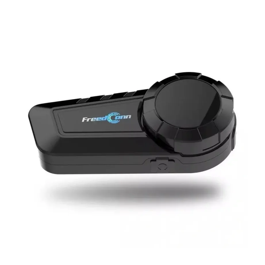 FreedConn KY-PRO SINGLE 1000 m Bluetooth 5.1 mootorratta interkom, must, 2 mikrofoni, FM-raadio, CE/RoHS