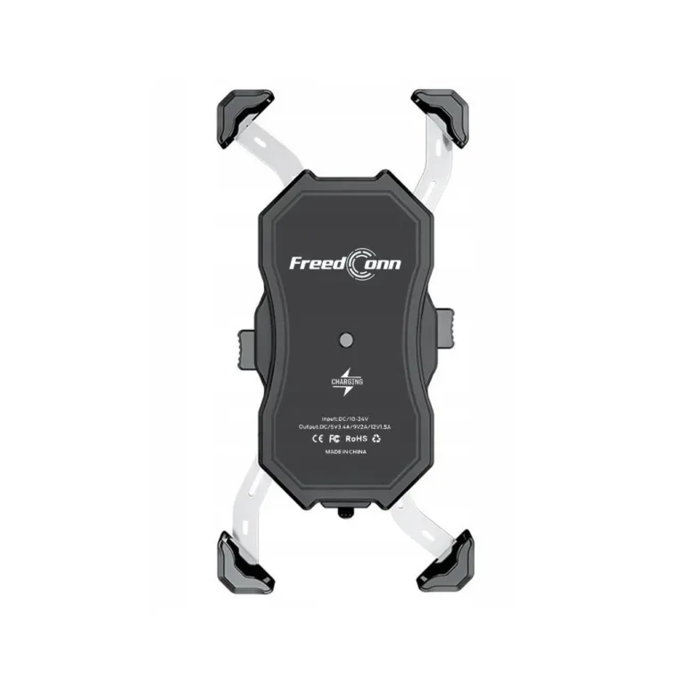 FreedConn MC1W 15 W juhtmevaba laadimisega IP65 metallist reguleeritav telefonihoidik mootorratta lenkstangile, sobib 4–7-tollistele nutitelefonidele