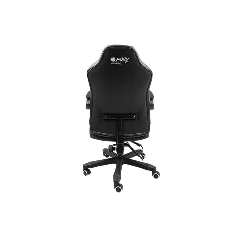 FURY Avenger M+ NFF-1710 must-valge universaalne mänguritool, kunstnahast polster, ergonoomiline disain, peatugi ja nimmepadjaga, 150 kg kandevõimega – 11