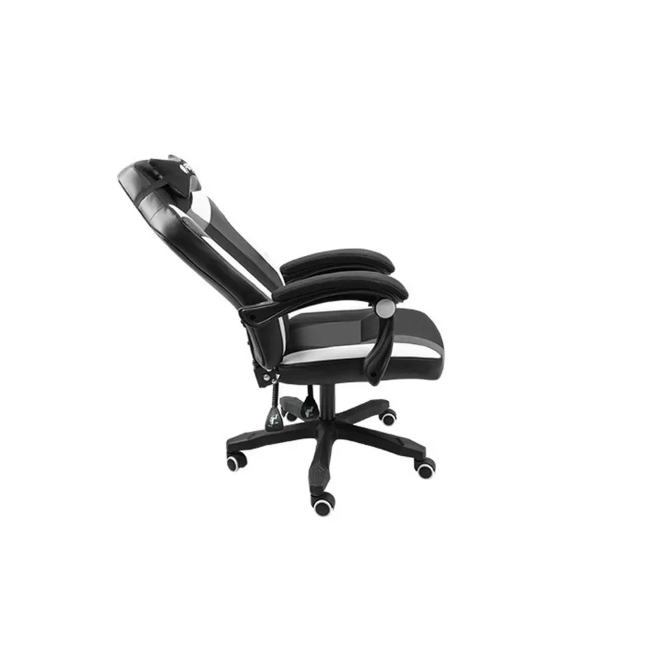 FURY Avenger M+ NFF-1710 must-valge universaalne mänguritool, kunstnahast polster, ergonoomiline disain, peatugi ja nimmepadjaga, 150 kg kandevõimega – 5