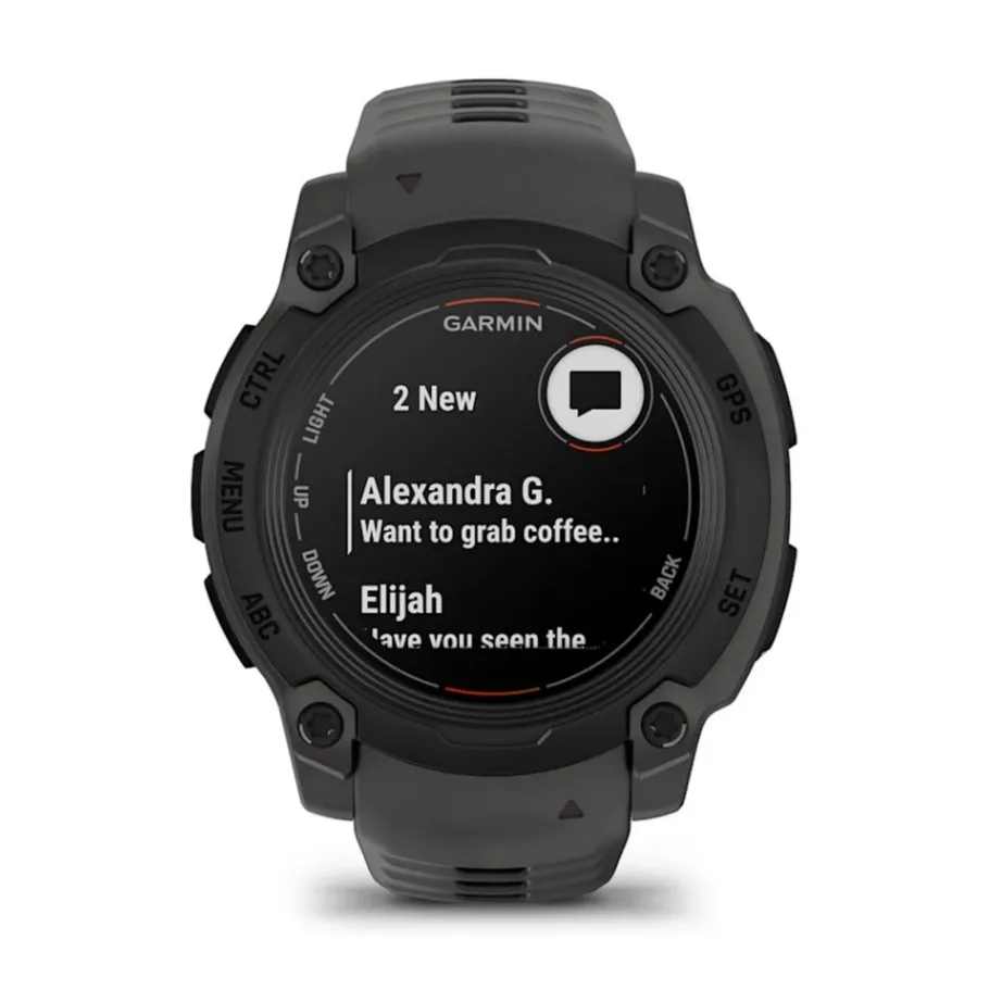 Garmin Instinct E 40 mm must MIP ekraaniga GPS-nutikell, multispordi funktsioonid, pulsimonitor, 10 ATM veekindlus, silikoonrihm, 35 päeva aku – 2
