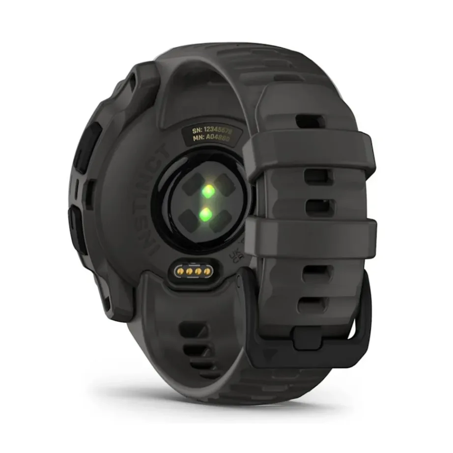 Garmin Instinct E 40 mm must MIP ekraaniga GPS-nutikell, multispordi funktsioonid, pulsimonitor, 10 ATM veekindlus, silikoonrihm, 35 päeva aku – 3