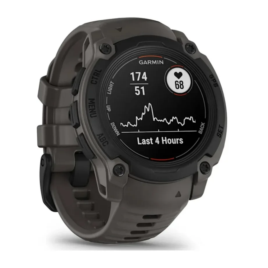 Garmin Instinct E 40 mm must MIP ekraaniga GPS-nutikell, multispordi funktsioonid, pulsimonitor, 10 ATM veekindlus, silikoonrihm, 35 päeva aku – 6