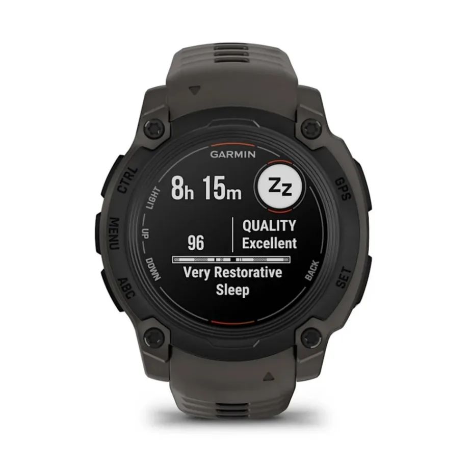Garmin Instinct E 40 mm must MIP ekraaniga GPS-nutikell, multispordi funktsioonid, pulsimonitor, 10 ATM veekindlus, silikoonrihm, 35 päeva aku – 8