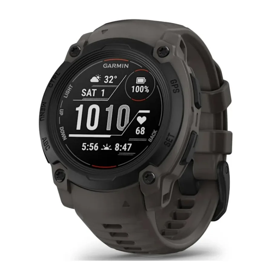 Garmin Instinct E 40 mm must MIP ekraaniga GPS-nutikell, multispordi funktsioonid, pulsimonitor, 10 ATM veekindlus, silikoonrihm, 35 päeva aku