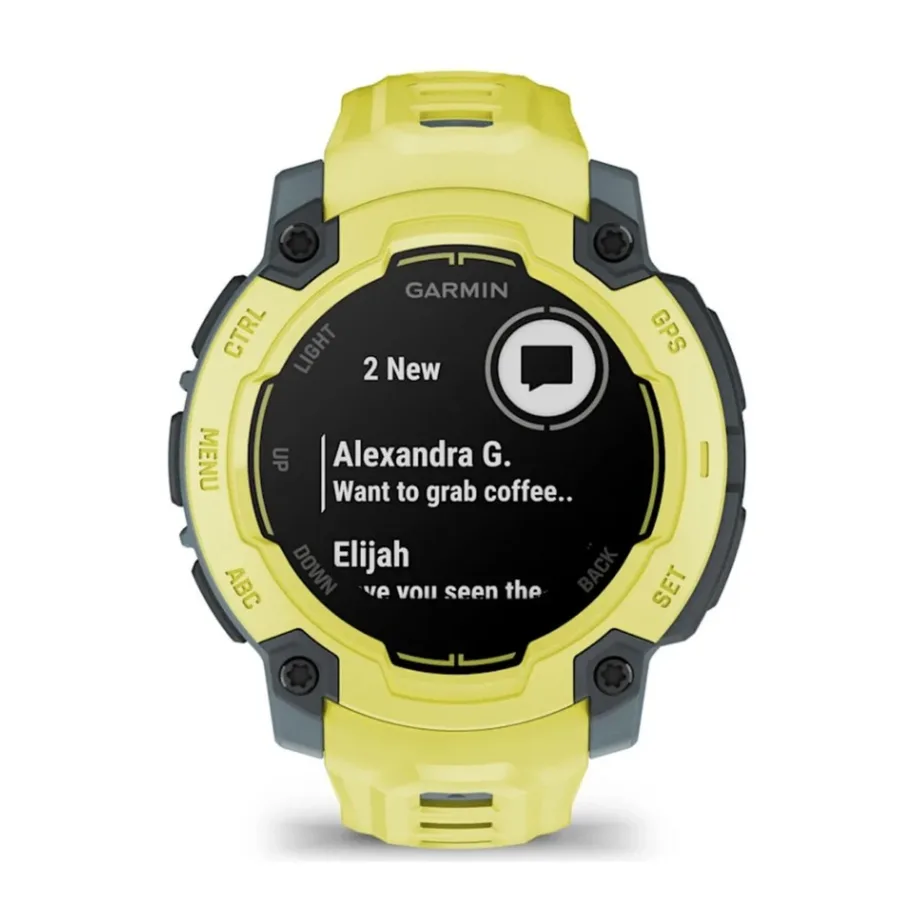 Garmin Instinct E 45 mm lime silikoonrihmaga vastupidav GPS-spordikell, 0,9-tolline MIP ekraan, 16 päeva aku, verehapniku ja aktiivsuse jälgimine, veekindel 10 ATM, mudel 010-02933-01 – 10