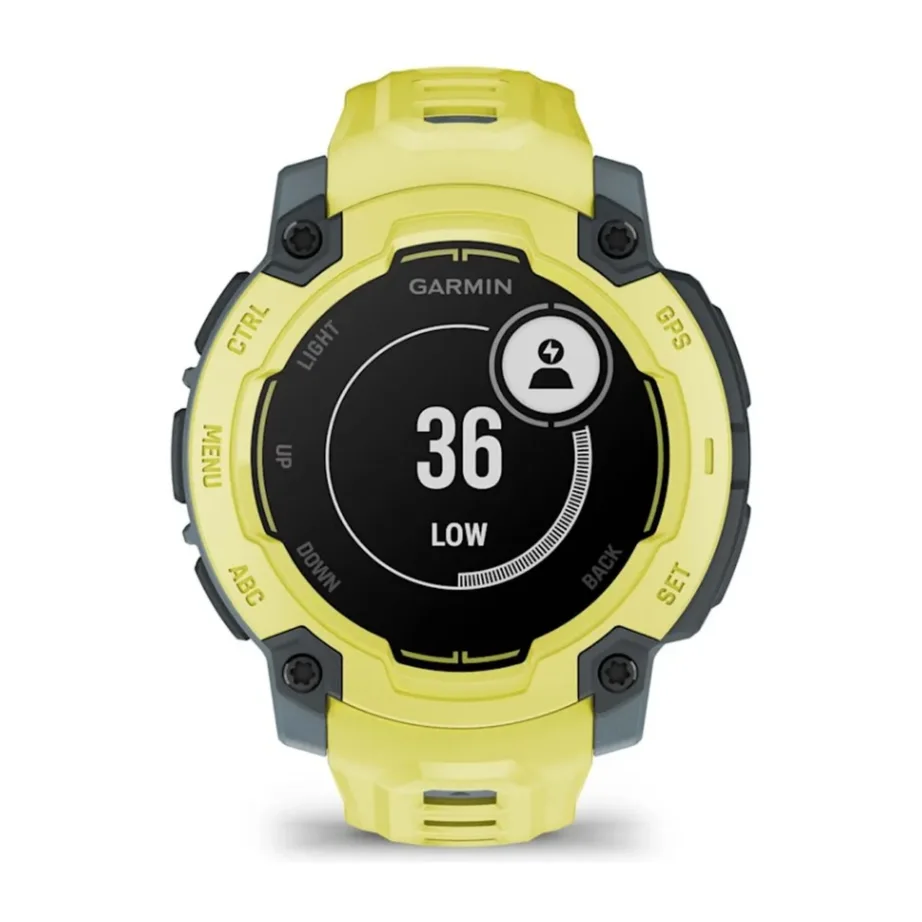 Garmin Instinct E 45 mm lime silikoonrihmaga vastupidav GPS-spordikell, 0,9-tolline MIP ekraan, 16 päeva aku, verehapniku ja aktiivsuse jälgimine, veekindel 10 ATM, mudel 010-02933-01 – 7