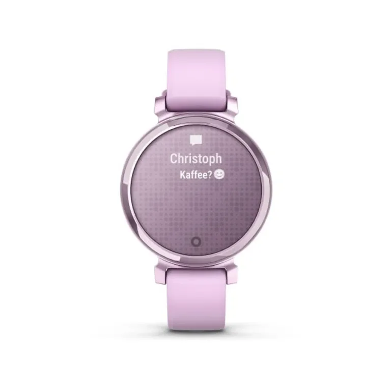 Garmin Lily 2 35,4 mm roosa/lilla silikoonrihmaga naiste puutetundlik nutikell, GPS, veekindel 5 ATM, 5-päevase akuga, aktiivsus- ja tervisenäitajate jälgimiseks, mudel 010-02839-01