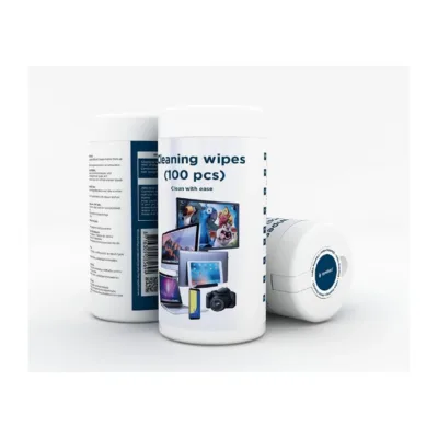 Gembird CK-AWW100-01 100 tk antistaatilised alkoholiga puhastuslapid 165x80 mm valged