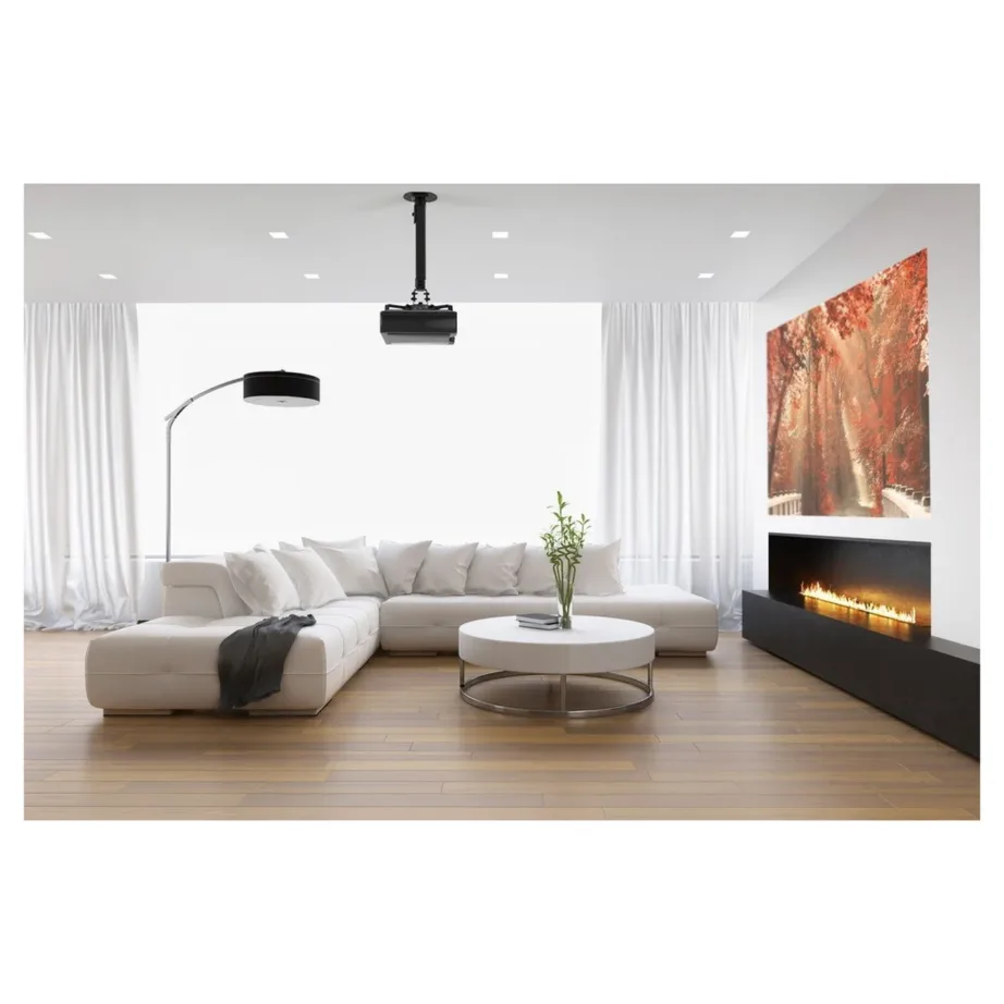 Gembird CM-B-01 reguleeritav terasest must projektori laekinnitus, kuni 13 kg – 2