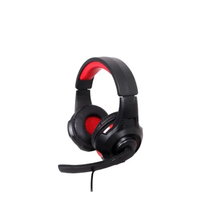 Gembird GHS-U-5.1-01 USB 2 m must/punane mänguri peapaelaga kõrvaklapid mikrofoniga Windowsile