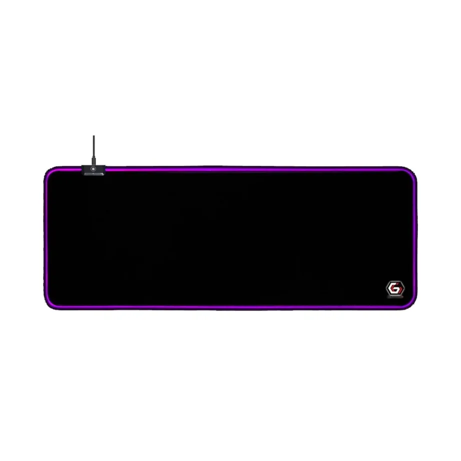 Gembird MP-GAMELED-L 800×300 mm must LED-taustvalgustusega L-suuruses mängurihiirematt, USB-toitega, libisemisvastase põhjaga - 3