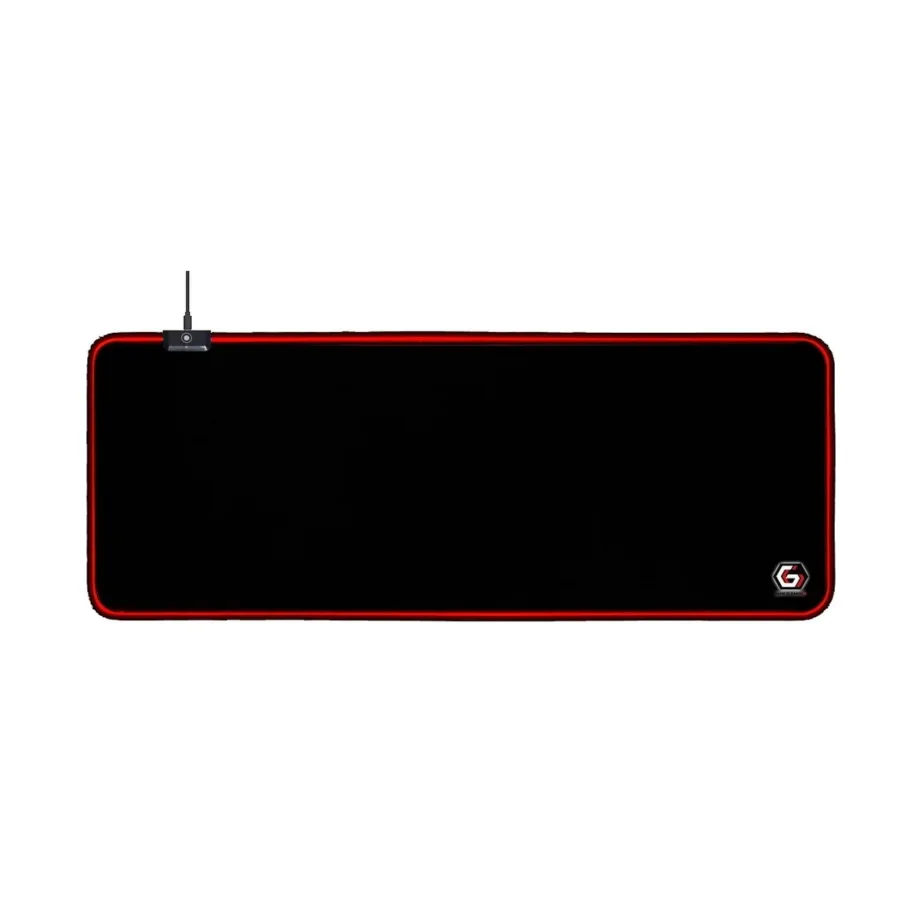 Gembird MP-GAMELED-L 800×300 mm must LED-taustvalgustusega L-suuruses mängurihiirematt, USB-toitega, libisemisvastase põhjaga - 4