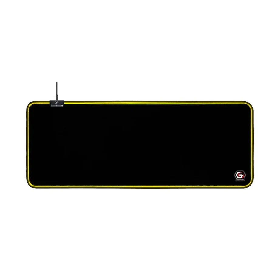 Gembird MP-GAMELED-L 800×300 mm must LED-taustvalgustusega L-suuruses mängurihiirematt, USB-toitega, libisemisvastase põhjaga - 6